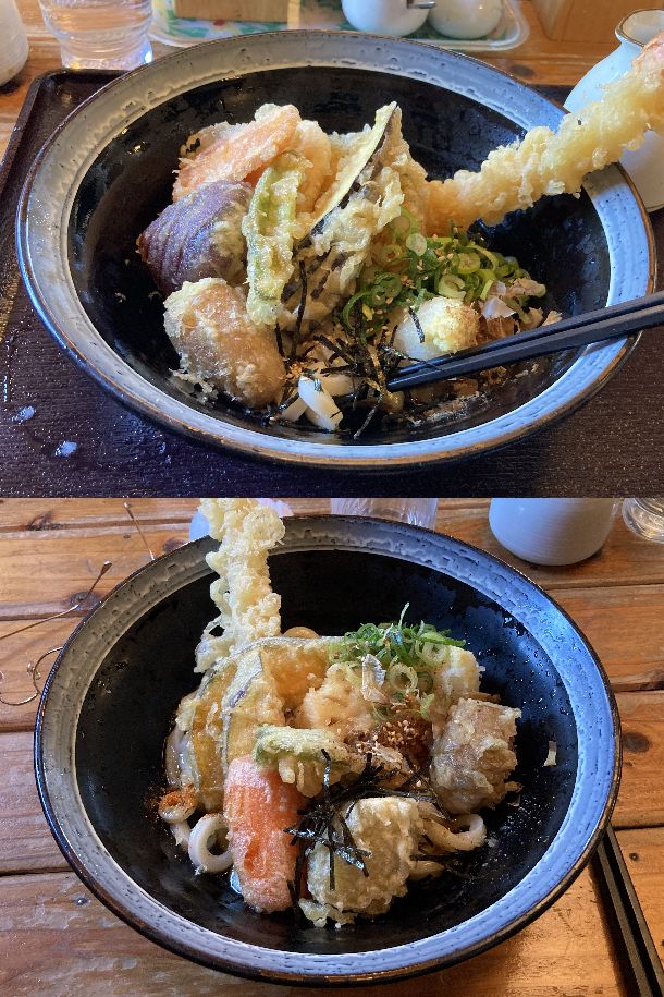 天ぷらぶっかけうどん
