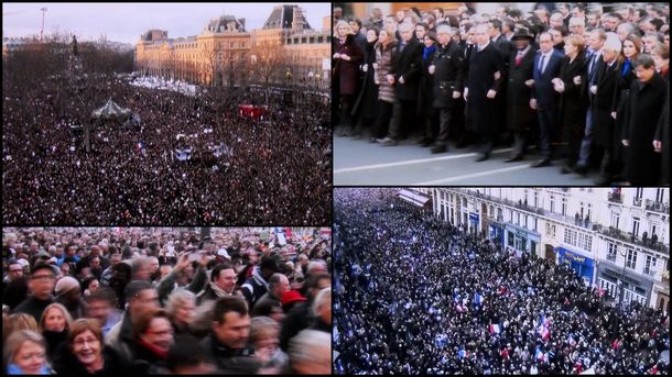 パリの街・デモ